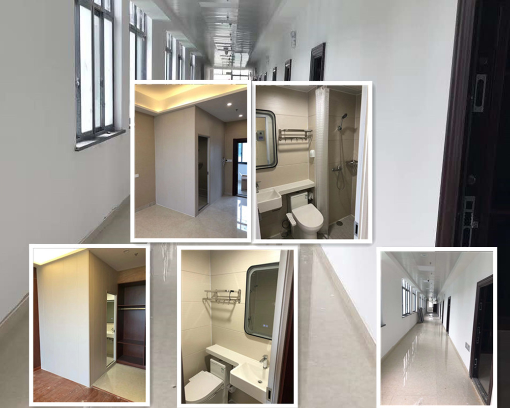 Dormitorio del personal de la fábrica electrónica de Changzhou Zhongrui, uso de modelos de pensión completa Kounor BS1521