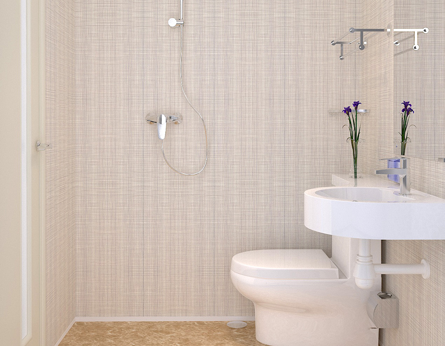 Unidad de baño prefabricada modular de hotel de fibra de resina PEC de panel completo