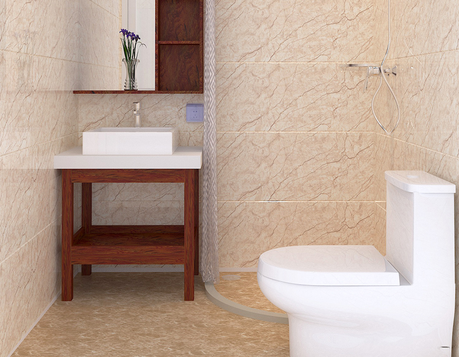 Baño modular de instalación rápida con paneles interiores de fibra de resina PEC