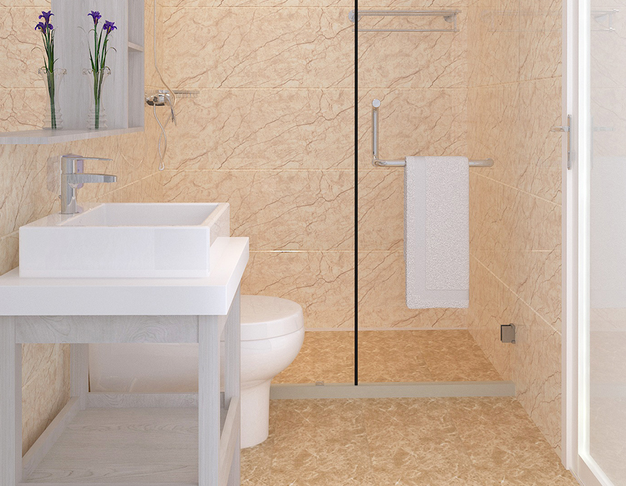 Unidad de baño prefabricada para dormitorio con sistema completo de paneles de fibra de resina PEC
