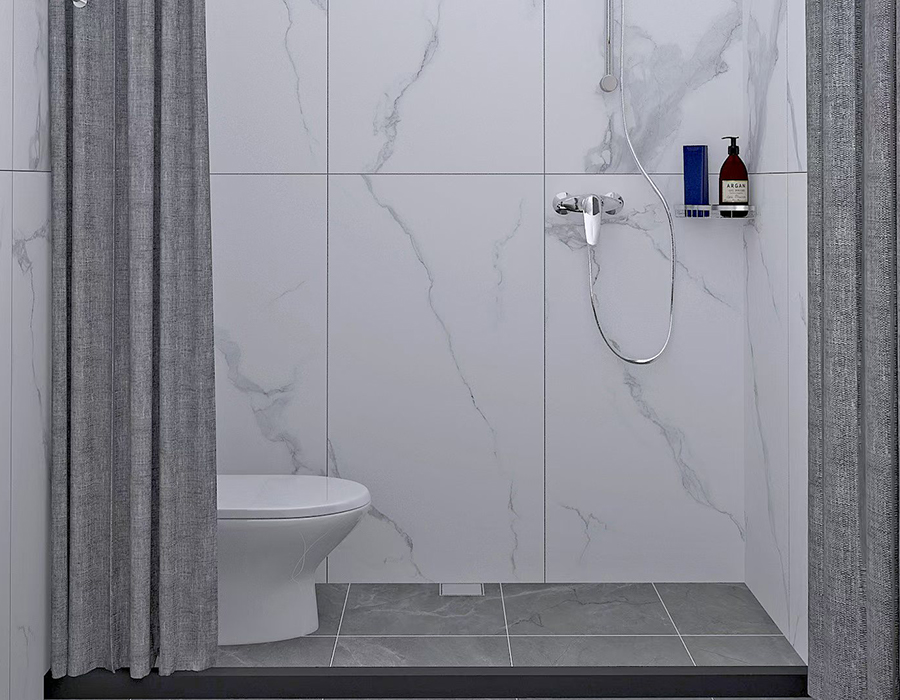 Unidad de baño prefabricada para dormitorio con sistema completo de paneles de fibra de resina PEC