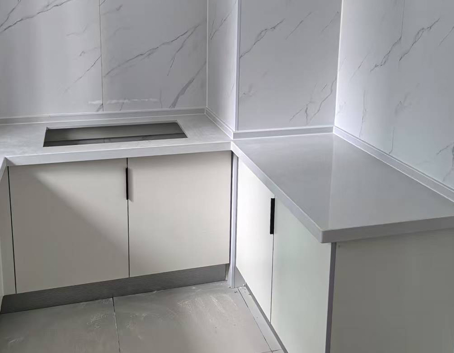 Cocina integrada prefabricada de silicato de calcio
