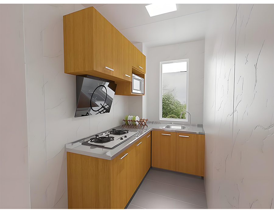 Vainas de cocina prefabricadas con panel de pared PEC