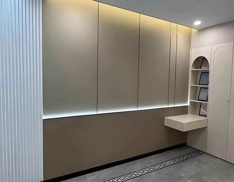 Panel de pared decorativo de madera de montaje rápido